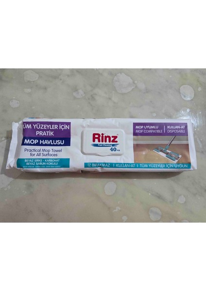 Tüm Yüzeyler Için Mop Havlusu 40 Yaprak