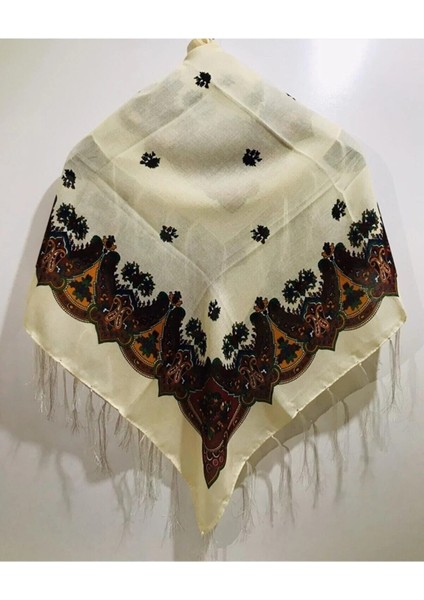 Büyük Boy Hamavi Şal – Günlük Kullanıma Uygun Püsküllü Puşi