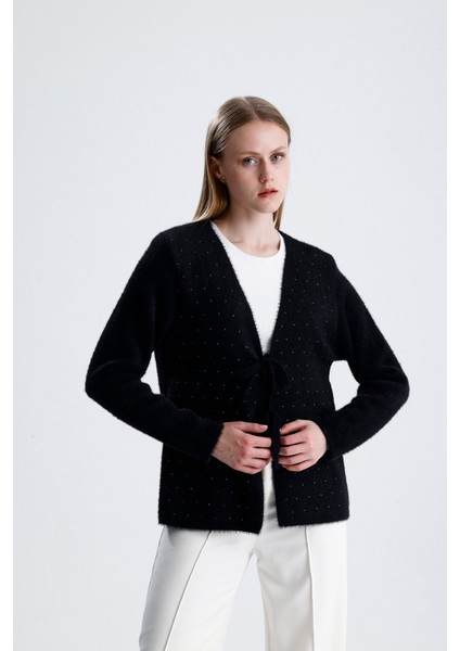 Önden Bağcıklı,taşlı,sakallı Hırka/ceket