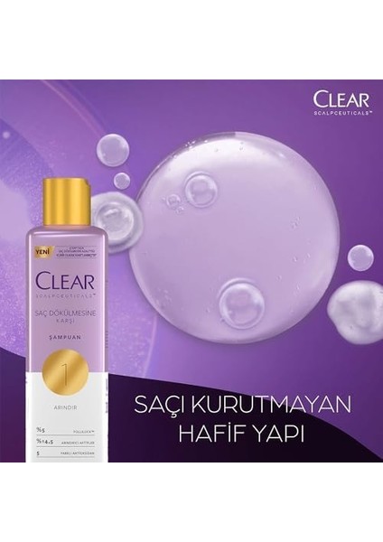 Clear Scalpceuticals Saç Bakım Şampuanı Saç Dökülmesine Karşı 300 ml
