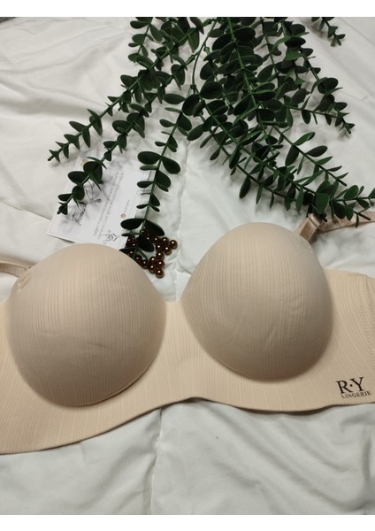 Pudra Ten Rengi El Destekli Lazer Kesim Çıkarılabilir Askılı Sütyen – B Cup modelleri