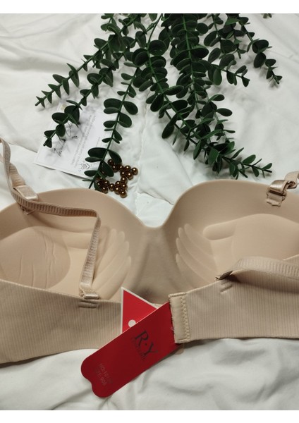 Pudra Ten Rengi El Destekli Lazer Kesim Çıkarılabilir Askılı Sütyen – B Cup indirimleri