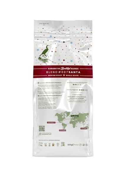 Karabatak Beautiful Blends Santa Çekirdek Kahve 500 G fiyatları