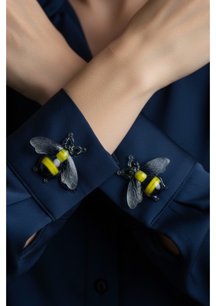 Bal Arısı Kesim Akrilik Düğme Kapağı Broş Klips Toka fiyatları