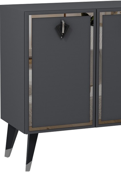 8210-32CT KB150 Konsol, Tv Ünitesi Antrasit-Gümüş-Siyah indirimleri