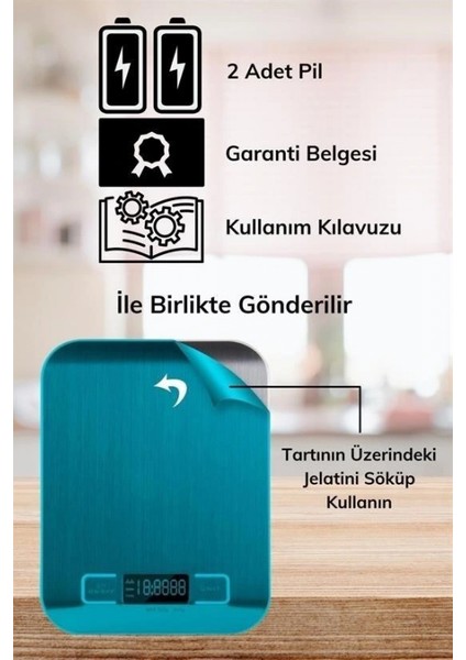 TF 1002 Hassas Ölçümlü Maksimum 5 Kg Kapasiteli Led Ekran Platin Dijital Mutfak Tartısı indirimleri