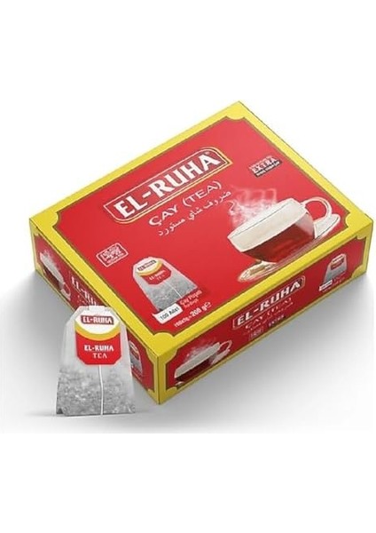 El-Ruha Demlik Poşet Siyah Çay 100 Adet, 1,5 Gram