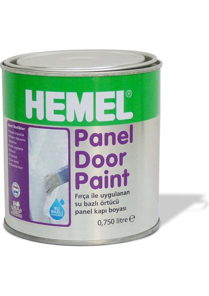 Panel Door Paint Polar White Amerikan Panel Kapı Boyası Beyaz 0,75 Lt