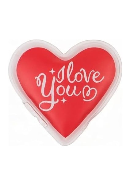 Kalpli Sevgi Mesajlı Cep Sobası,el Isıtıcı,sıcak Su Torbası Pvc 9cm