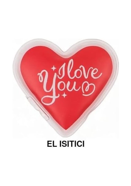 Kalpli Sevgi Mesajlı Cep Sobası,el Isıtıcı,sıcak Su Torbası Pvc 9cm fiyatları