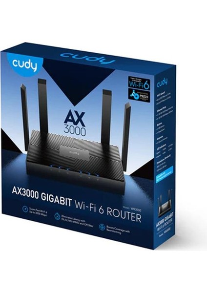 AX3000 Gigabit Wifi 6 Mesh Router