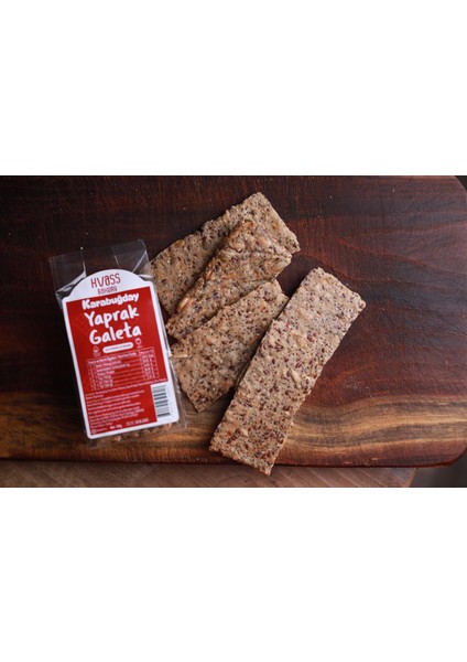 Karabuğdaylı Yaprak Galeta 70 g •Glutensiz • Vegan • Katkısız Sağlıklı Atıştırmalık