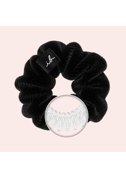 Invisibobble Sprunchie Siyah Kadiye Kumaşlı Saç Tokası