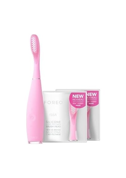 Foreo Total Care Issa 3 Seti - Ultra-Hijyenik 4’ü 1 Arada Silikon Sonik Elektrikli Diş Fırçası + 2 Issa Hybrid Wave Fırça Başlığı - Beyaz Dişler, Temiz Diş Etleri, Yanaklar ve Dil, Yumuşak Fırça modelleri