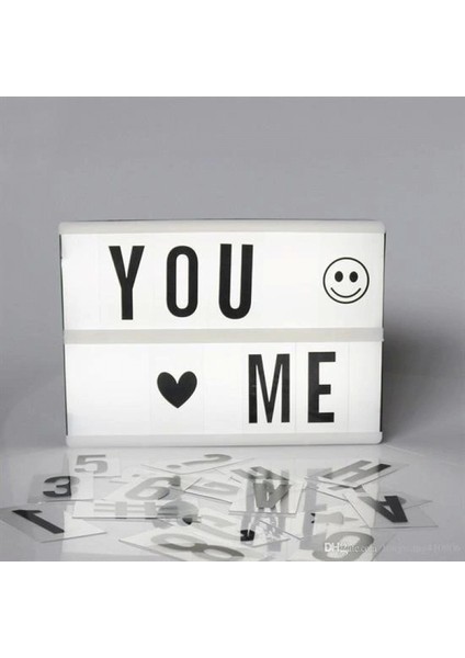 Sinematik Lightbox Dekorasyon Aydınlatma Aksesuarları (A5 Boyut) fırsatları