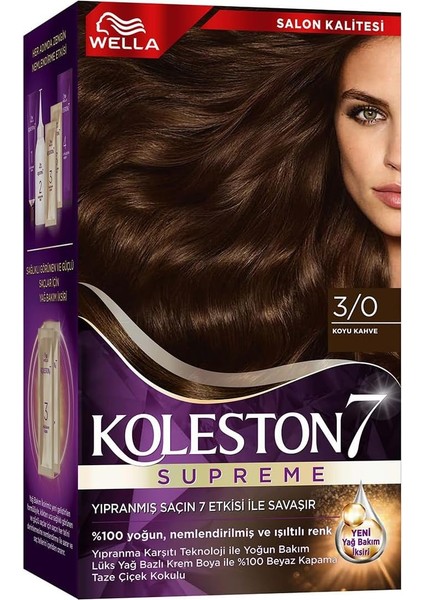 Koleston Kit 3-0 Koyu Kahve Saç Boyası modelleri