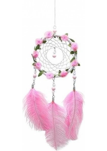 El Yapımı Kuş Tüyü ve Led Işıklı Dekoratif Asma Düş Rüya Kapanı fırsatları