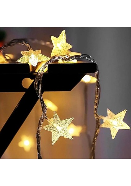 20 Adet Mini Yıldız Led 5 Metre Günışığı Rengi Dekoratif Led indirimleri