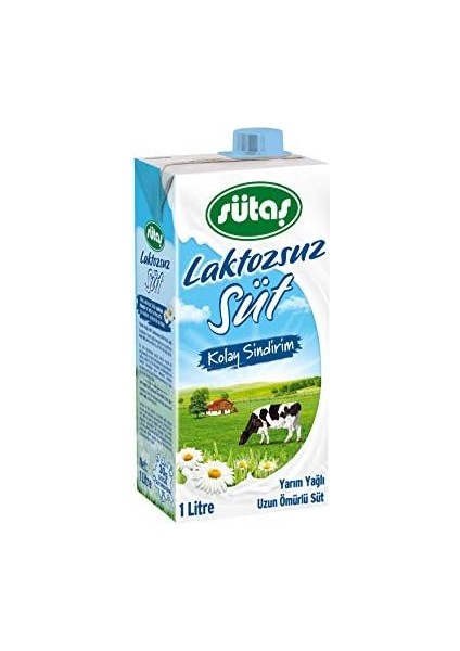 Sütaş Laktozsuz Süt 1 Lt