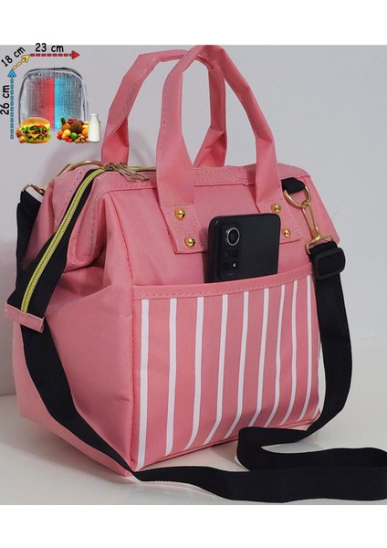 Anne Bebek Askılı Taşıma Çantası Isı Yalıtımlı Termal Termoslu Yemek, Mama, Beslenme, Gıda Çantası