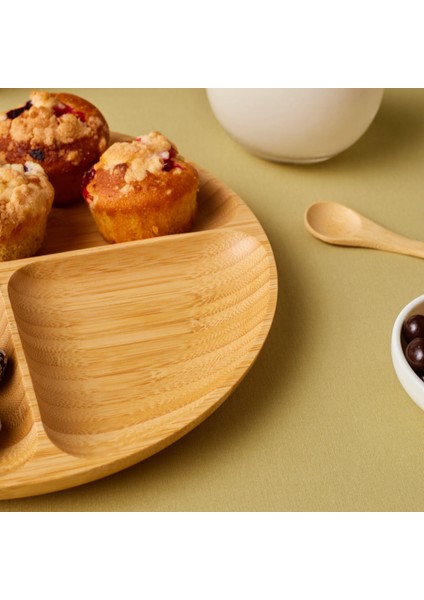 Bambu Nora 3 Bölmeli Yuvarlak Sunumluk fırsatları