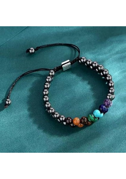 Doğal Obsidyen – 7 Çakra Doğaltaş Bileklik Ayarlanabilir Enerji Dengesi & Negatif Enerji Kalkanı indirimleri