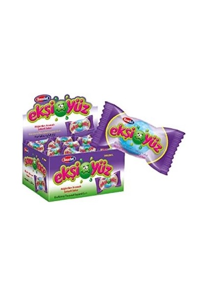 Ekşiyüz Şekerli Sakız 100&APOS;LÜ Kutu Böğürtlen
