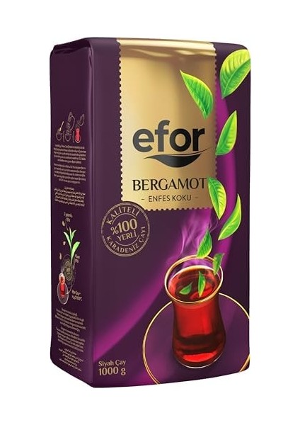 Efor Bergamot Enfes Koku Dökme Çay 1000 G