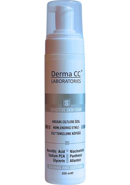 Derma cc Laboratorıes Hassas Ciltlere Özel Yüz Temizleme Köpüğü, 200 Mililitre fiyatları