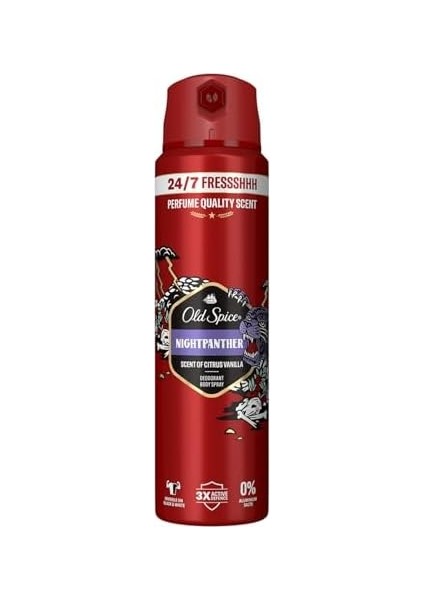 Old Spice Night Panther Erkek Sprey Vücut Deodorantı 150 ml