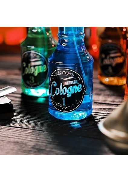 Totex Tıraş Sonrası Berber Kolonyası | Erkek Eau De Cologne | Tıraş Sonrası Tahriş Önleyici Ferahlatıcı 250 ml (Mavi)