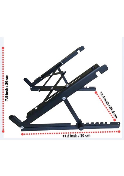 Katlanabilir, Çelik Laptop Standı Soğutucu Yükseltici Notebook/Dizüstü/Tablet, Tüm Ekranlarla Uyumlu modelleri