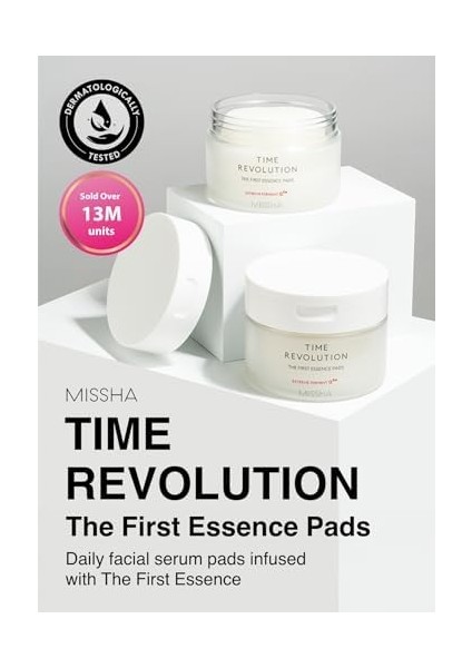 Mıssha Yaşlanma Karşıtı Bakım Sunan Fermente Içeriklere Sahip Ped Time Revolution The First Essence Pad