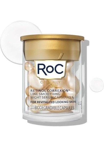Roc Retinol Correxion Line Smoothing Kırışıklık Karşıtı Kapsül Serum 10 Adet modelleri