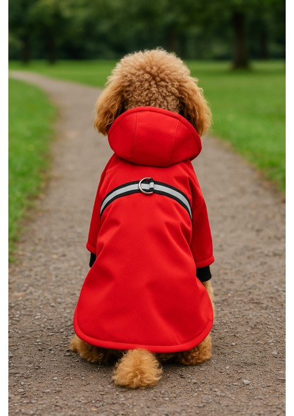 Kırmızı Su Gecirmez Reflektorlu Ici Polar Kaplamali Yagmurluk fiyatları