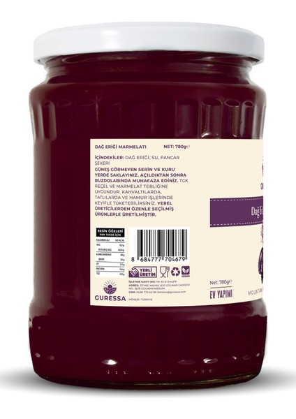 Dağ Eriği Marmelatı 780 gr Doğal Ev Yapımı fırsatları
