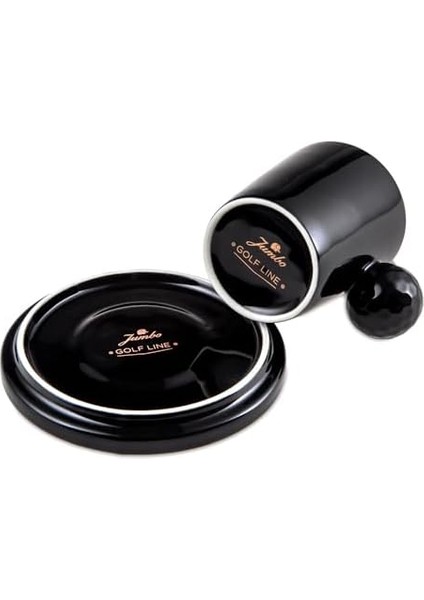 Golfline Siyah 2&apos;li Tabaklı Kahve Fincan Takımı 90 cc fiyatları