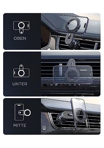 Room 2023 Telefon Tutucu Araba, Manyetik Telefon Araba Montajı, [askeri 20XN55 Mıknatıs] Iphone Için Hava Havalandırma Araba Telefon Tutucuları 15/14/13/12 modelleri