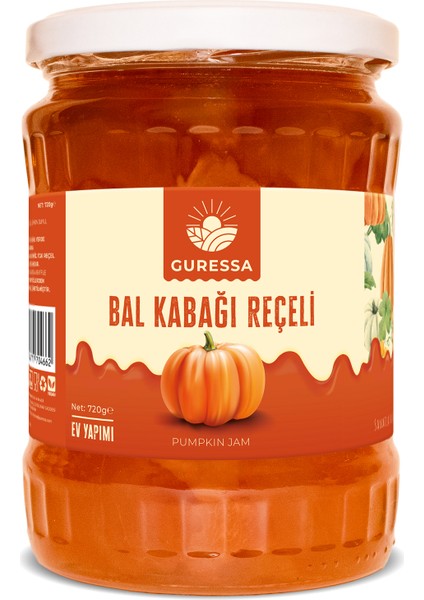 Çıtır Bal Kabak Reçeli 720 gr Doğal Ev Yapımı
