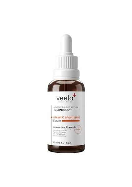 Veela Vitamin C Brightening Serum – Leke Karşıtı ve Leke Görünümü Azaltıcı & Aydınlatıcı Cilt Serumu | Liposom Teknolojisi ile Yüksek Stabilite, Anti Aging Effect 30 ml modelleri