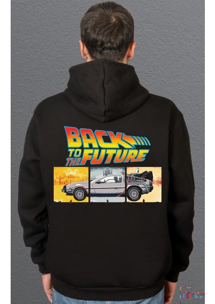 Back To The Future Film Geleceğe Dönüş Sweatshirt Unisex Kapüşonlu Hoodie