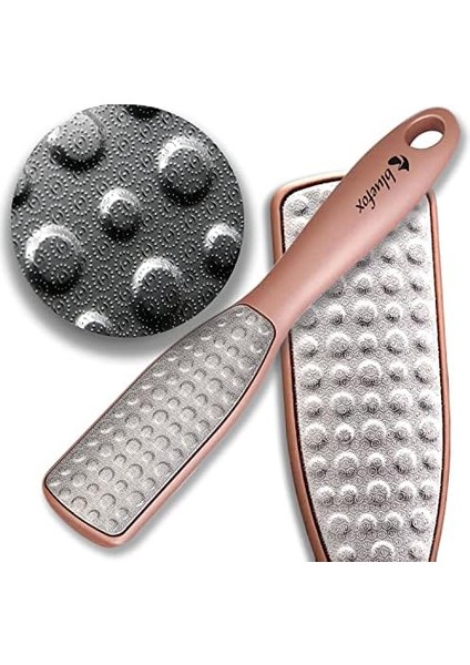 Bluefox Çift Taraflı Ayak Törpüsü – Paslanmaz Çelik Nasır ve Topuk Çatlağı Törpüsü, Ergonomik Saplı, Islak/kuru Kullanıma Uygun, Ev Tipi Pedikür Ayak Ovucu modelleri