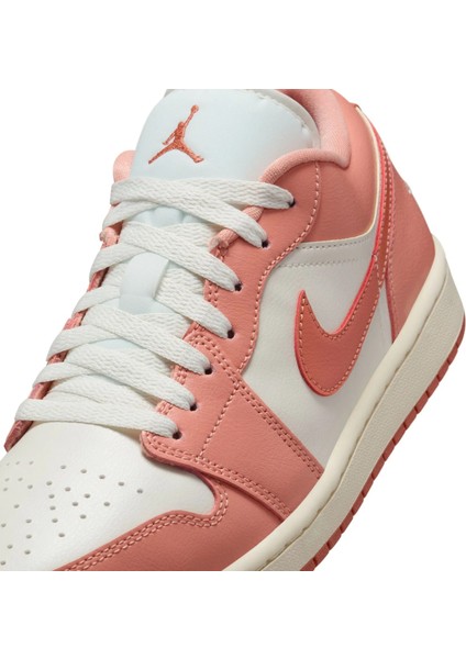 Air Jordan 1 Low Kadın Pembe Beyaz Sneaker Ayakkabı - DC0774