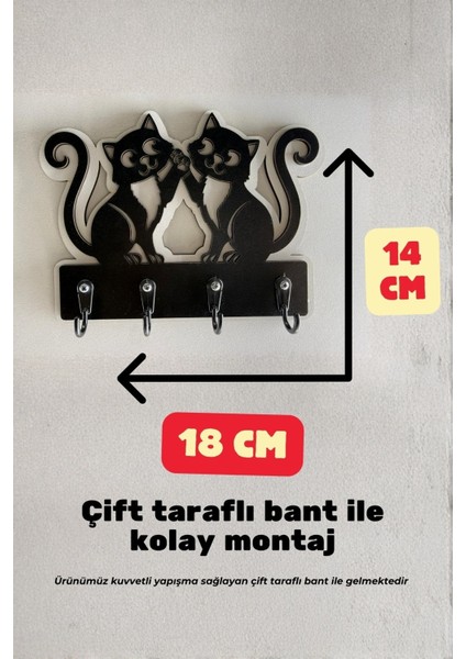 Sevimli Kediler Anahtar Askılığı, Dekoratif Anahtarlık Askılığı fiyatları