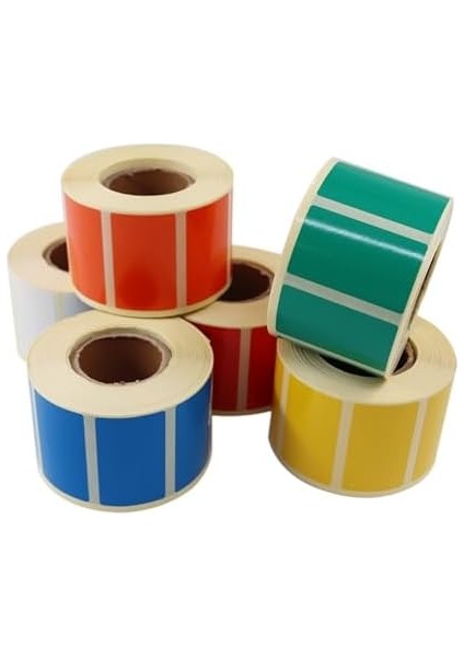 Etiketler, Hazır Al Hızlı Al Kuşe Sarı Renk Baskılı Etiket 50MM x 30MM Ölçülerinde 1000 Adet 40MM Çapında Kendinden Yapışkanlı Rulo Etiket (Sarı) fiyatları