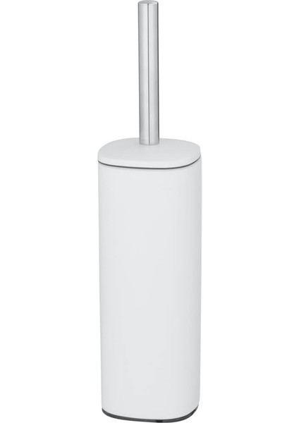 Alassio Tuvalet Fırçası Tutucusu, Beyaz, Metal, 39,2 x 9,3 x 9,3 cm