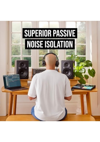 Nth-50 Profesyonel Kulak Üstü Kablolu Dj Kulaklıklar | Dayanıklı, Rahat, Hi-Fi Ses | Müzisyenler, Film Yapımcıları, Yaratıcılar (Siyah) modelleri