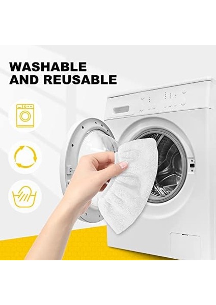 8 Mikrofiber Kapak Seti Buharlı Temizleyici Aksesuarları Için Uyumlu Sc 2, Sc 3, Sc 4, Sc 5 (El Memesi Için) modelleri