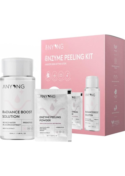 Anyong Enzim Peeling Kit (Papain Enzimi, Salisilik Asit & Pirinç Suyu) modelleri