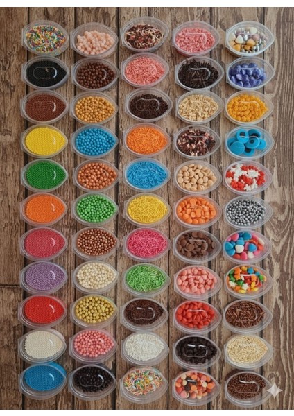 Mini Pasta Süsü Seti 40 Lı Paket Karışık indirimleri